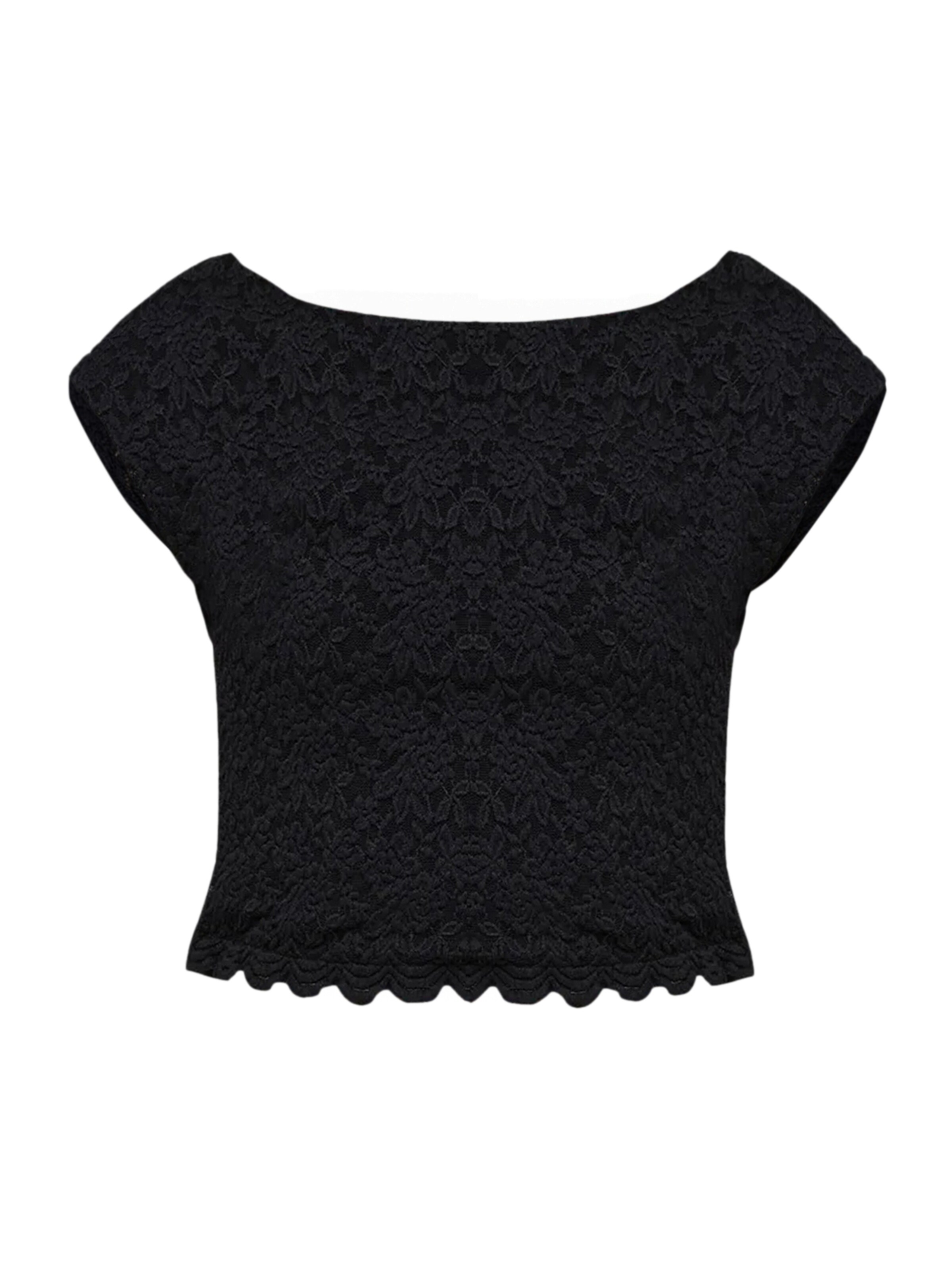 No Matter What Top in Zwart: voorkant