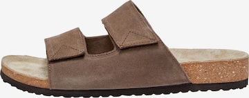 SELECTED HOMME Mules 'Bastian' in Brown: front