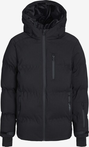 Jack & Jones Junior Winterjas in Zwart: voorkant