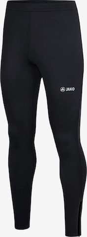 JAKO Skinny Workout Pants 'Run 2.0' in Black: front