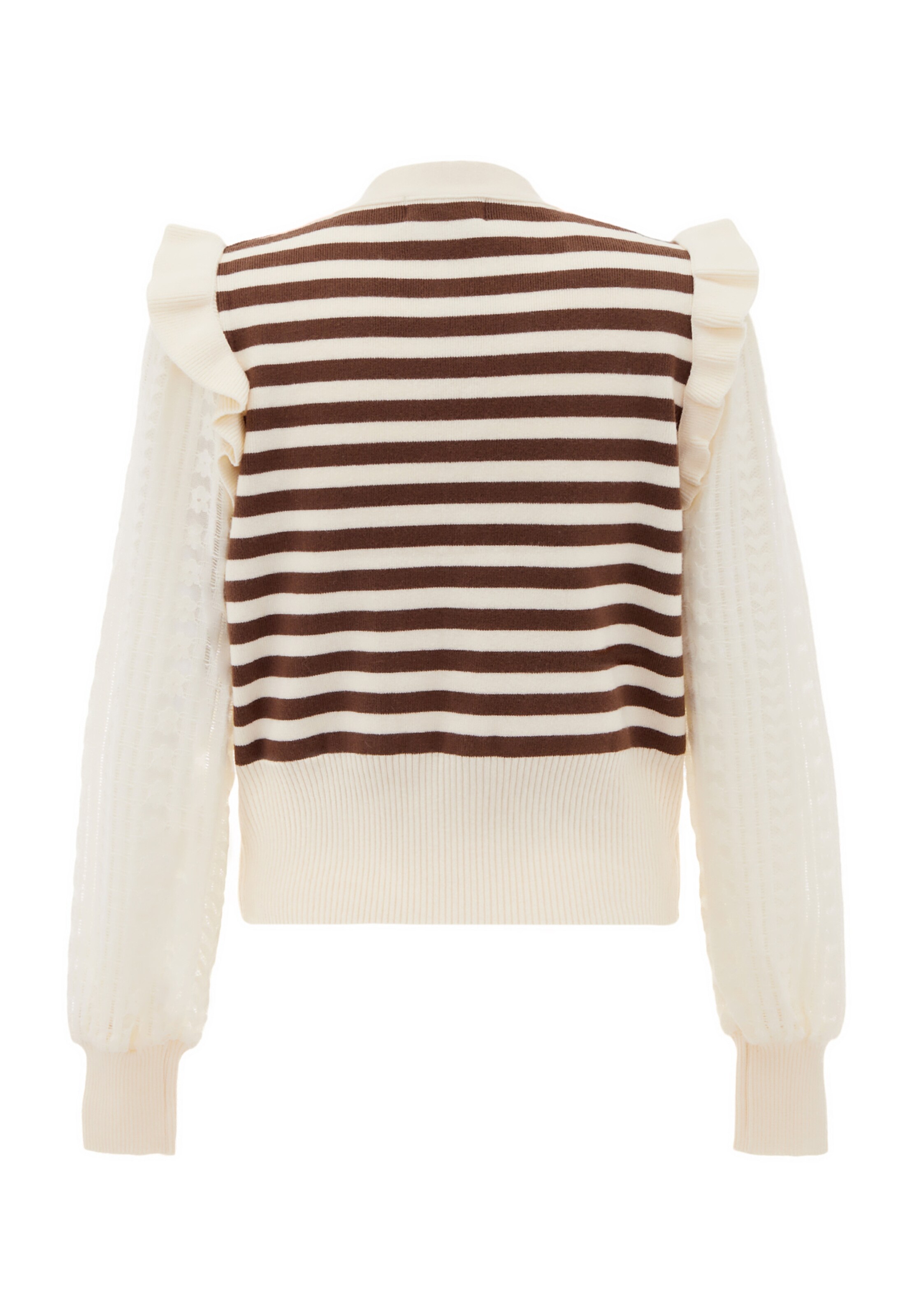 NAEMI Gebreid vest in Beige