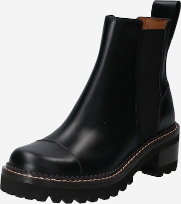 See by Chloé Chelsea Boots 'MALLORY' in Schwarz: predná strana