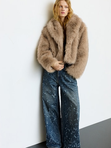 Pull&Bear Mantel in Grau