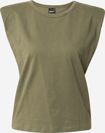 Top 'Fran' di Gina Tricot in verde: frontale