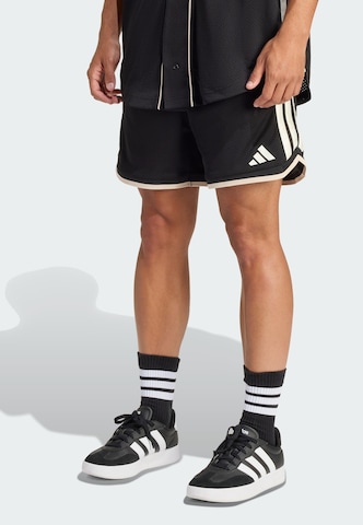 Regular Pantaloni sport 'Stadium' de la ADIDAS SPORTSWEAR pe negru: față