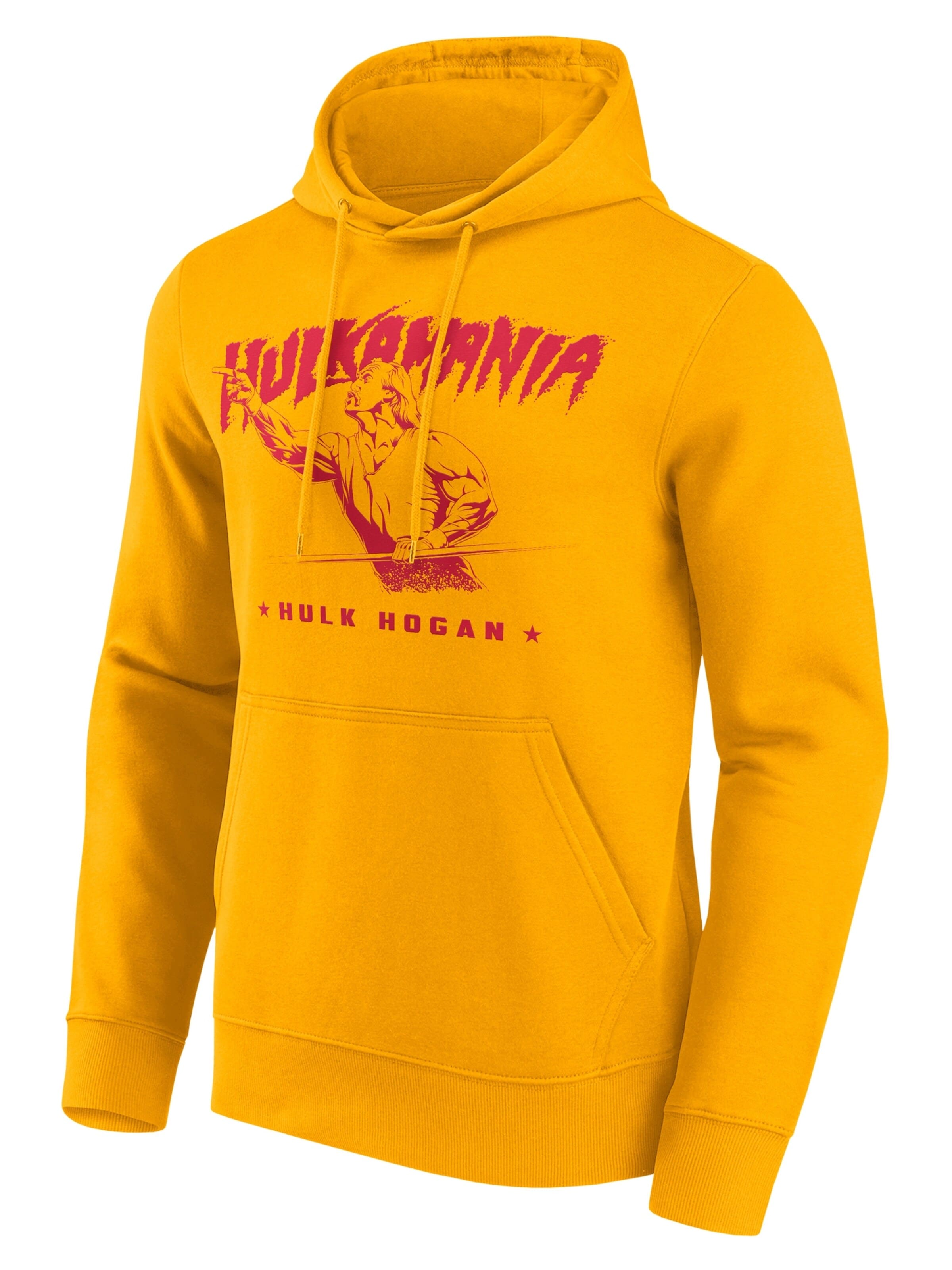 Fanatics Pullover 'Hulk Hogan Hoodie WWE Wrestling'‌‌‌‌‌ in Gelb: Vorderseite