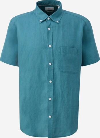s.Oliver Overhemd in Blauw: voorkant