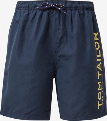 TOM TAILOR Badeshorts 'Jeremy' in Blau: predná strana