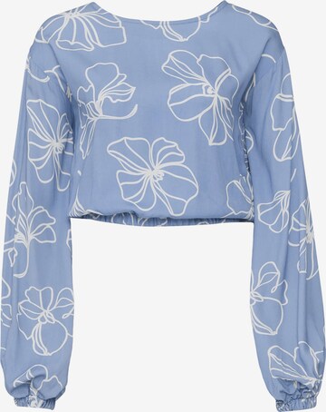 mazine Blouse ' Lumi Printed ' in Blue: front