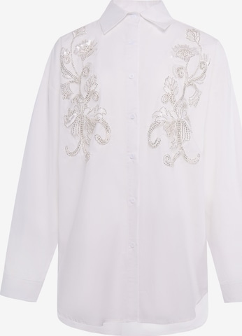 Chemisier usha WHITE LABEL en blanc : devant