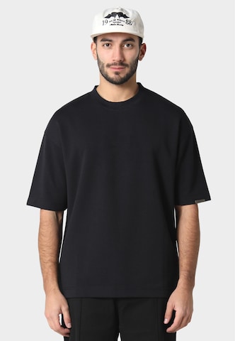 Pas De Monaco Shirt 'TE DE BASE' in Zwart: voorkant