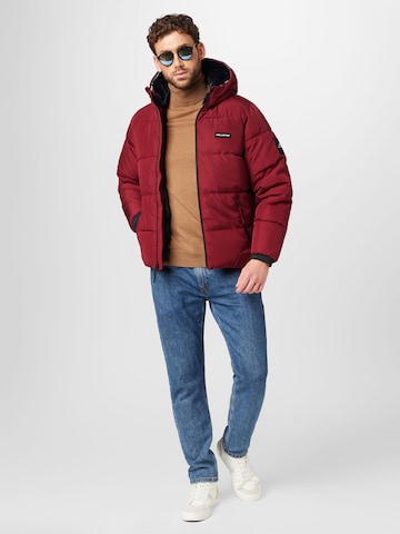 Veste mi-saison HOLLISTER en rouge