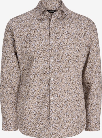 Chemise JACK & JONES en beige : devant