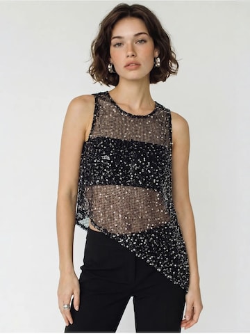 Bianco Lucci - Top em preto: frente