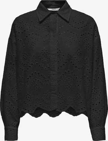 ONLY - Blusa 'VALAIS' em preto: frente