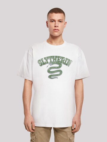 T-Shirt 'Harry Potter Slytherin' F4NT4STIC en blanc : devant