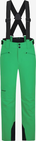 ZIENER Regular Workout Pants 'Axi' in Green: front