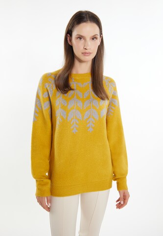 Usha Sweater 'Lurea' in Yellow: front