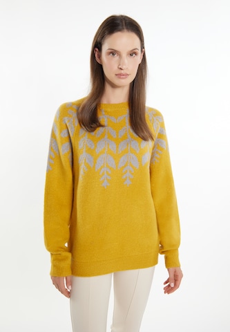 Usha Sweater 'Lurea' in Yellow: front