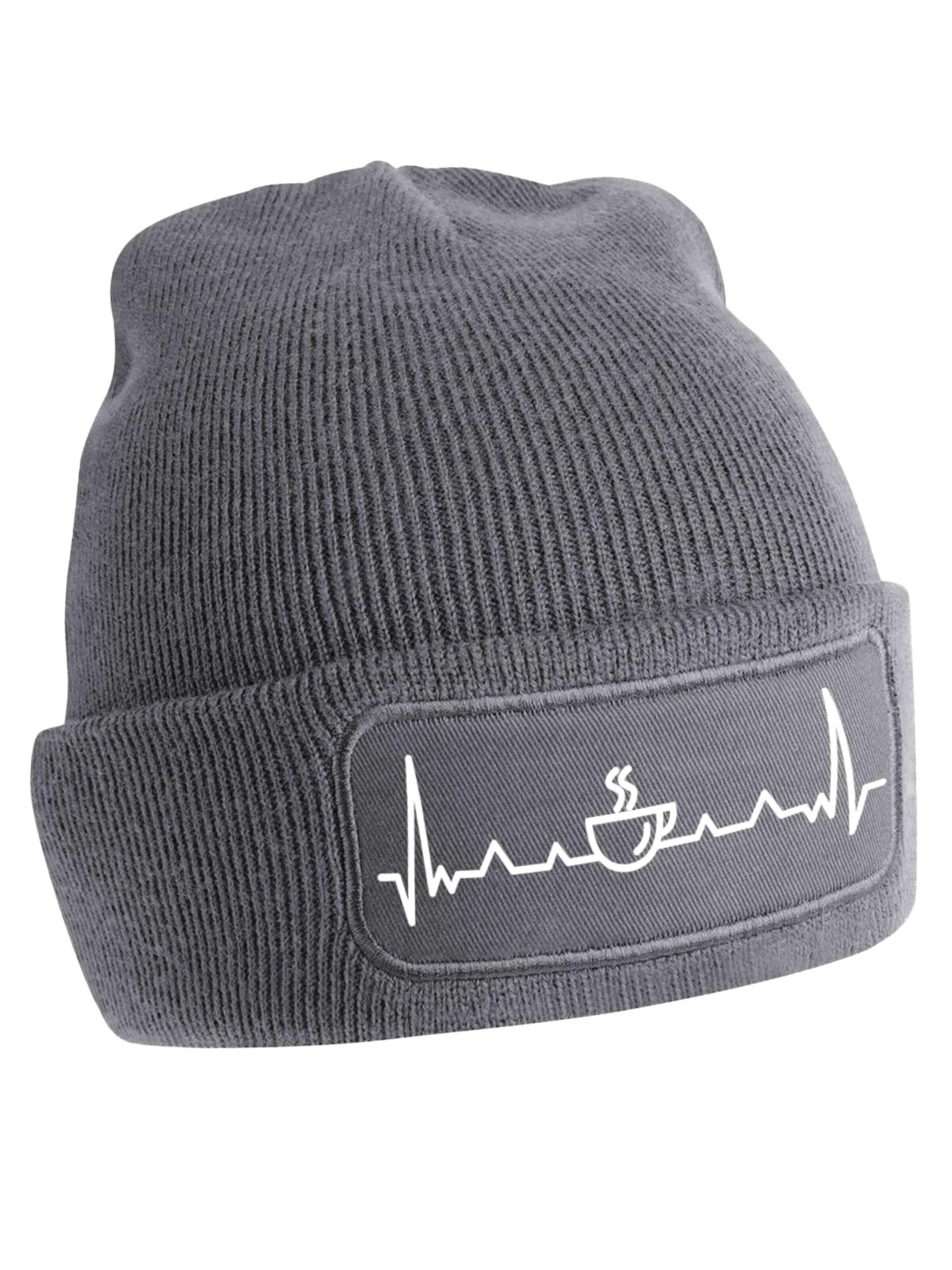 Youth Designz Mütze 'Heartbeat Kaffee'‌‌‌‌‌‌ in Grau