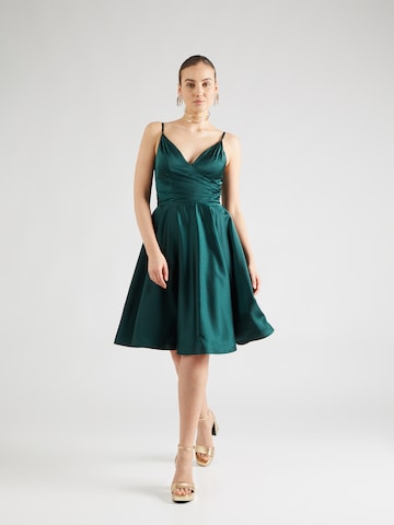 mascara Cocktail Dress in Green