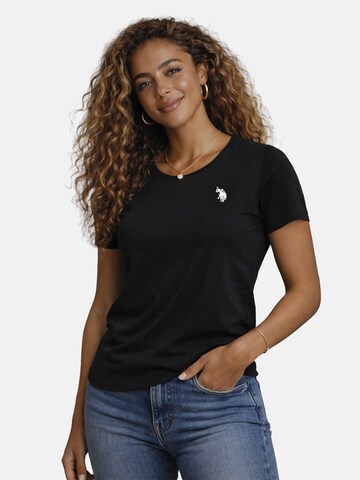 U.S. POLO ASSN. Shirt in Zwart: voorkant