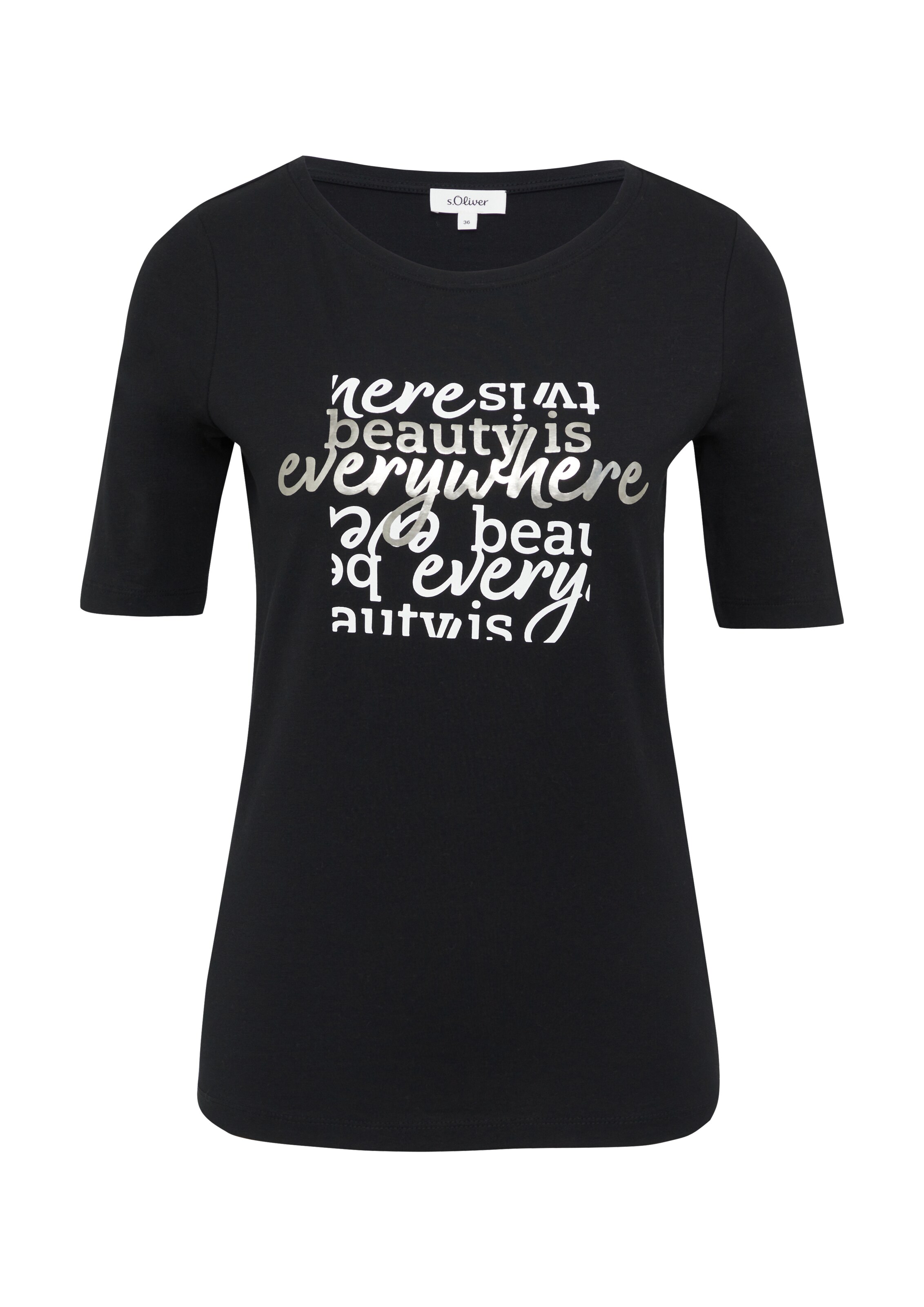s.Oliver Футболка в Черный: спереди