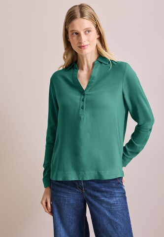 CECIL Bluse in Unifarbe in Grün: Vorderseite