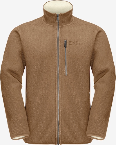 JACK WOLFSKIN Athletic fleece jacket 'ROBSON FJORD' in mottled brown, Item view