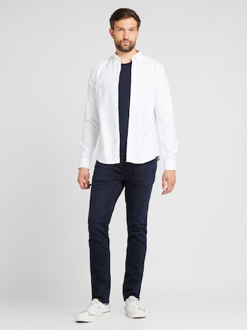 BOSS Slim fit Overhemd 'H-ROAN-BD' in Wit