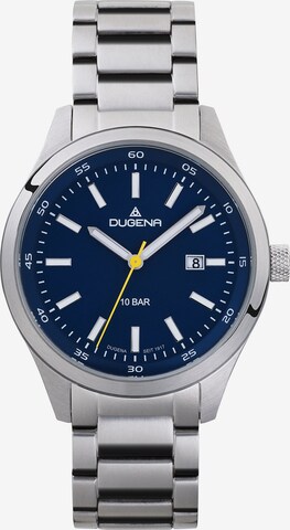 DUGENA Analog Watch in Silver: front