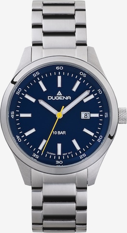 DUGENA Analog Watch in Silver: front