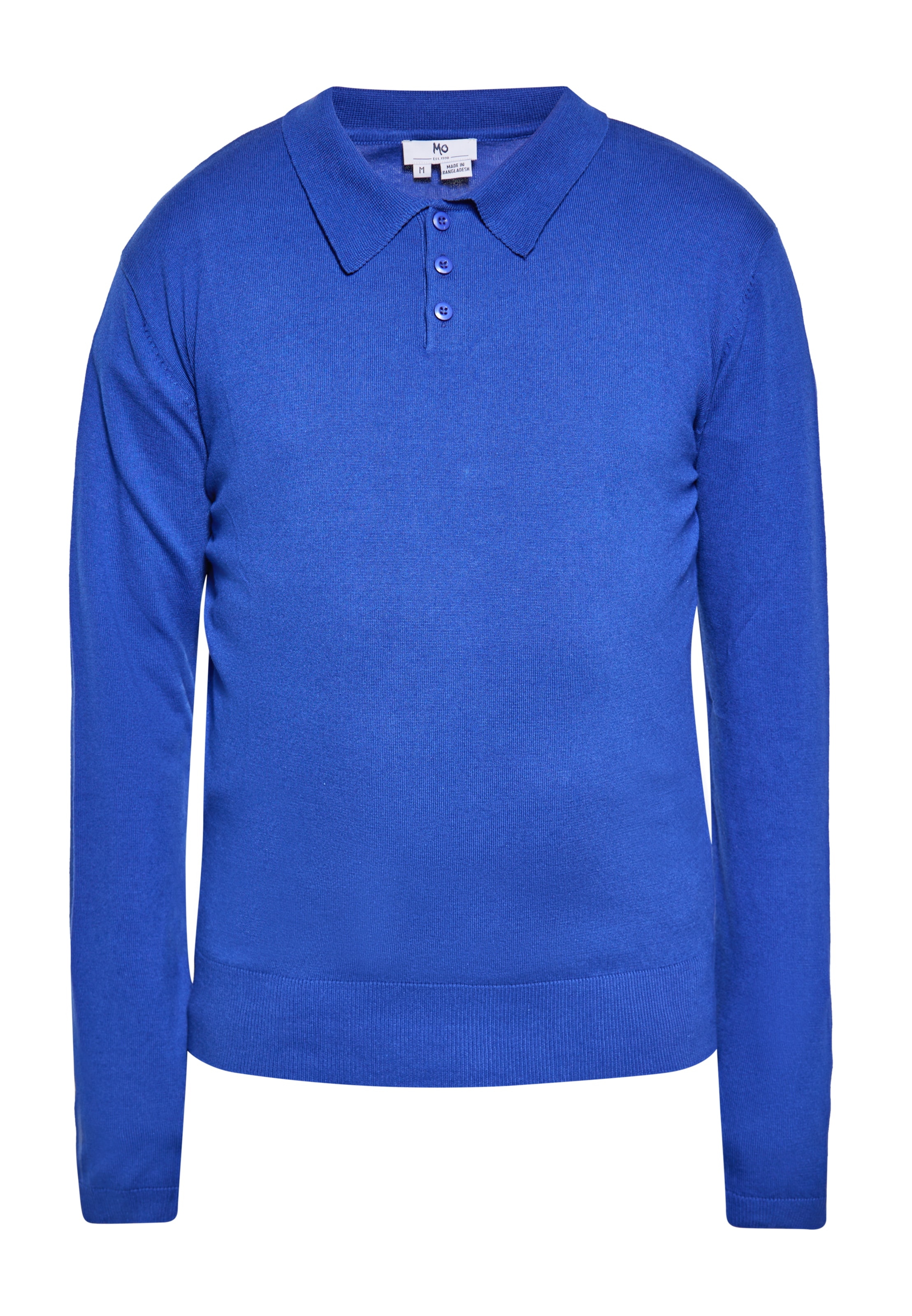 Pulover de la MO pe albastru: față