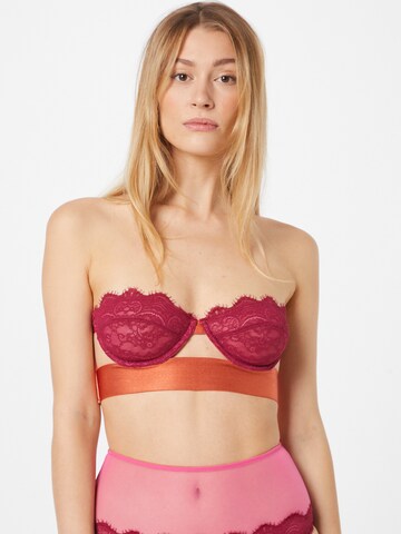 Dora Larsen Balconette Bra 'KIRAN' in Orange: front