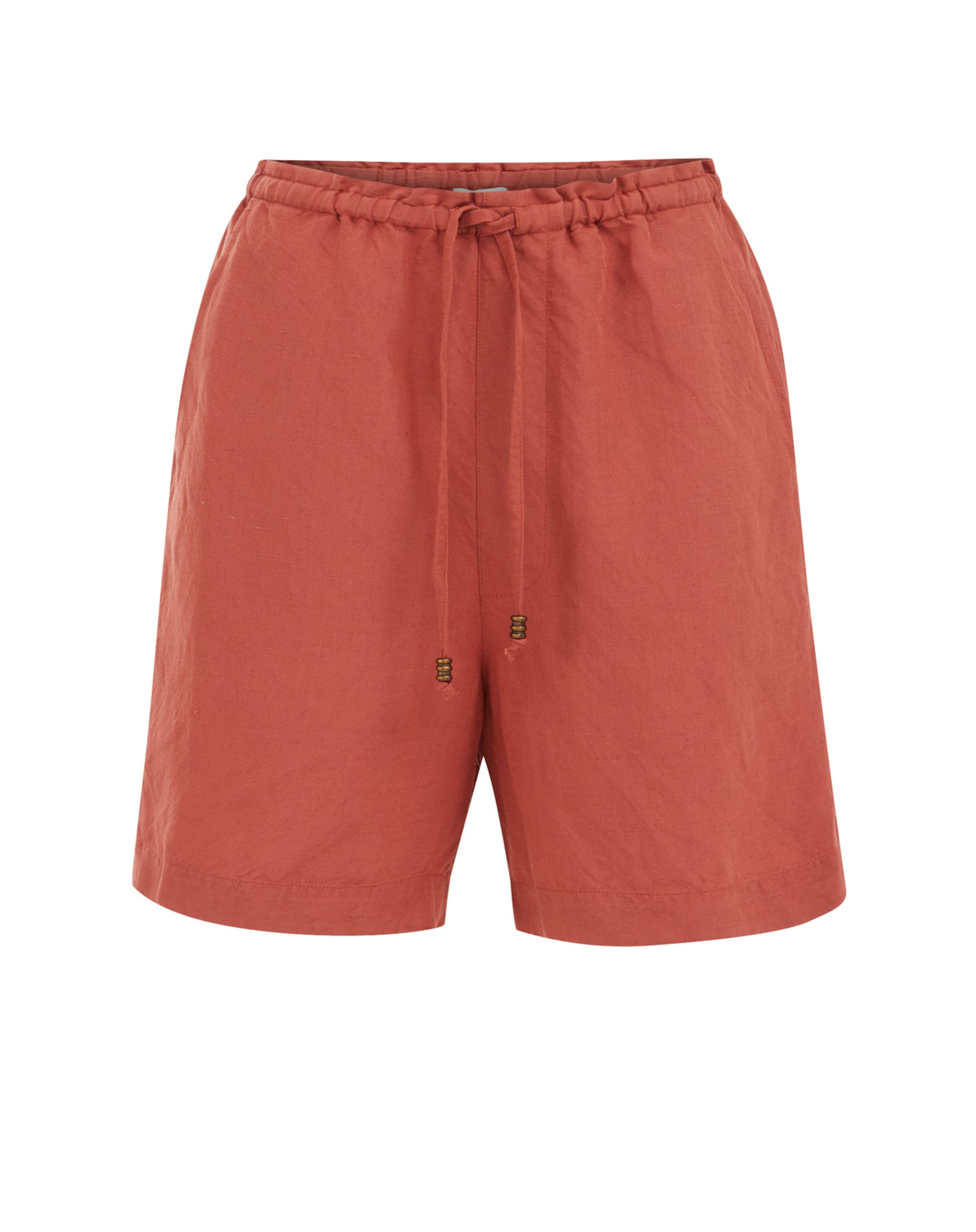 WE Fashion Avar lõige Püksid, värv pruun: eest vaates