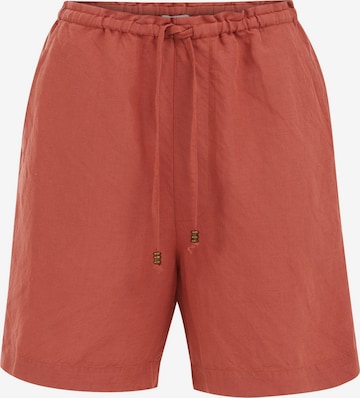 ruda WE Fashion Laisvas Kelnės: priekis