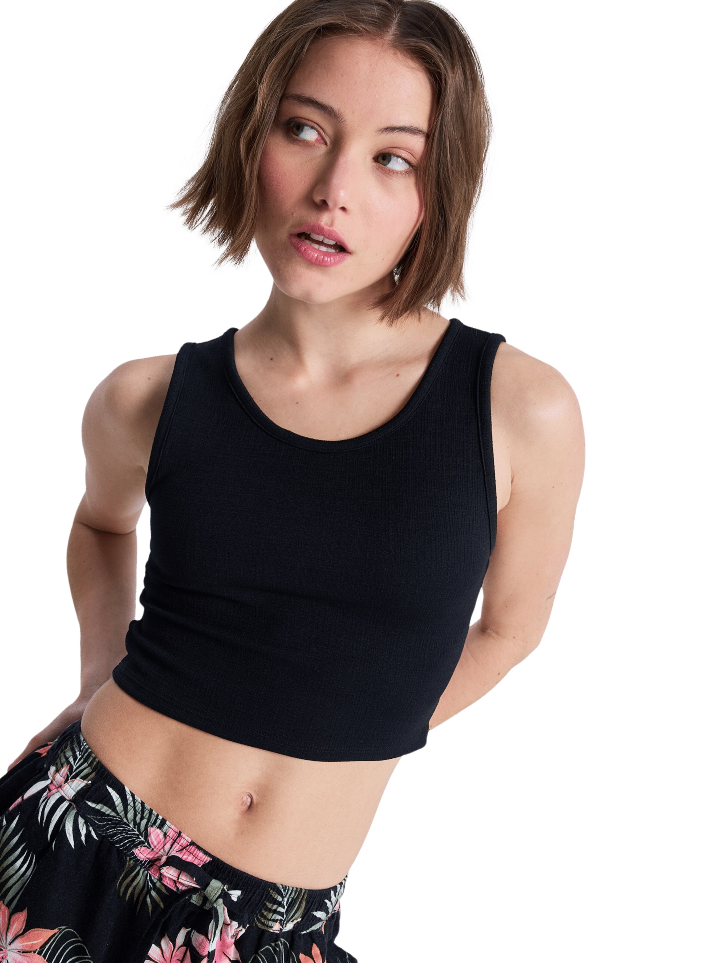 ROXY Top 'Good Keepsake' in Schwarz: Vorderseite