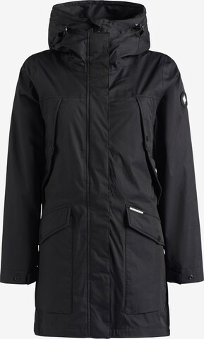 khujo Between-Seasons Coat 'Aira' in Black: front