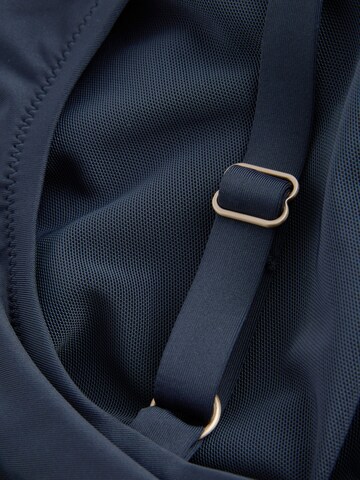 Next Bustier Badpak in Blauw