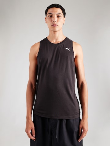 Maglia funzionale 'Tad Tech Triblend' di PUMA in nero: frontale