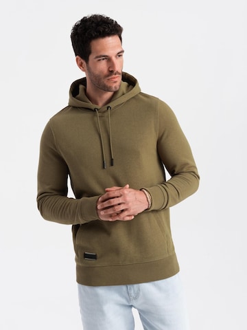 Ombre Sweatshirt 'OM-SSBN-0161' in Groen: voorkant