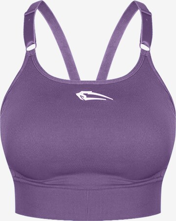 Smilodox Bustier Sport BH 'Noami' in Lila: predná strana