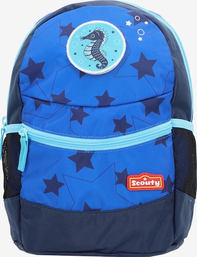 Scouty Backpack 'Rocky' in Blue / Navy / Light blue, Item view