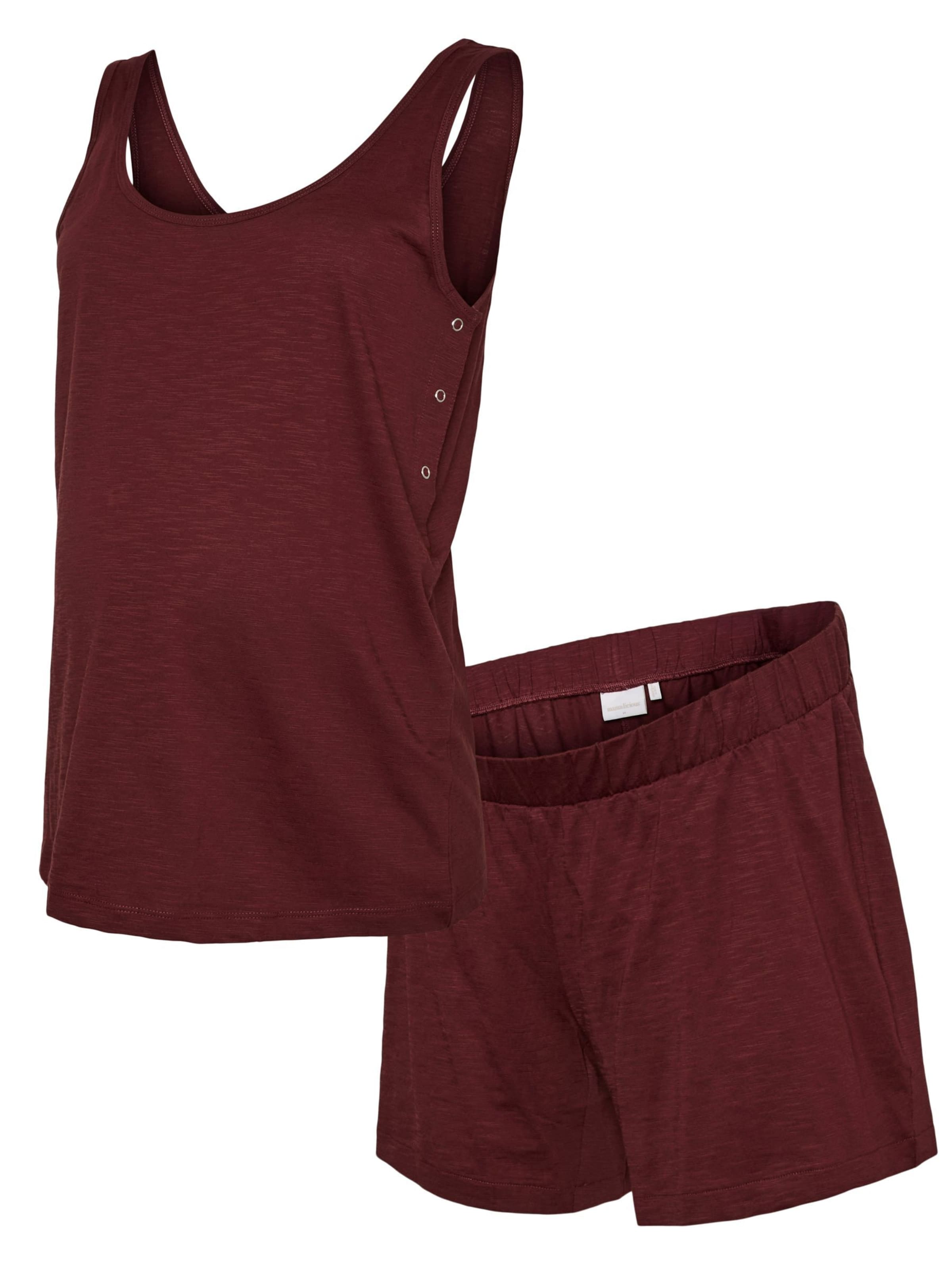 Shorty 'MLMIRA' di MAMALICIOUS in rosso: frontale