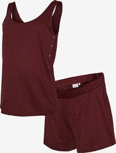 MAMALICIOUS Pyjamashortsit 'MLMIRA' koossa XS värissä viininpunainen, Tuotenäkymä
