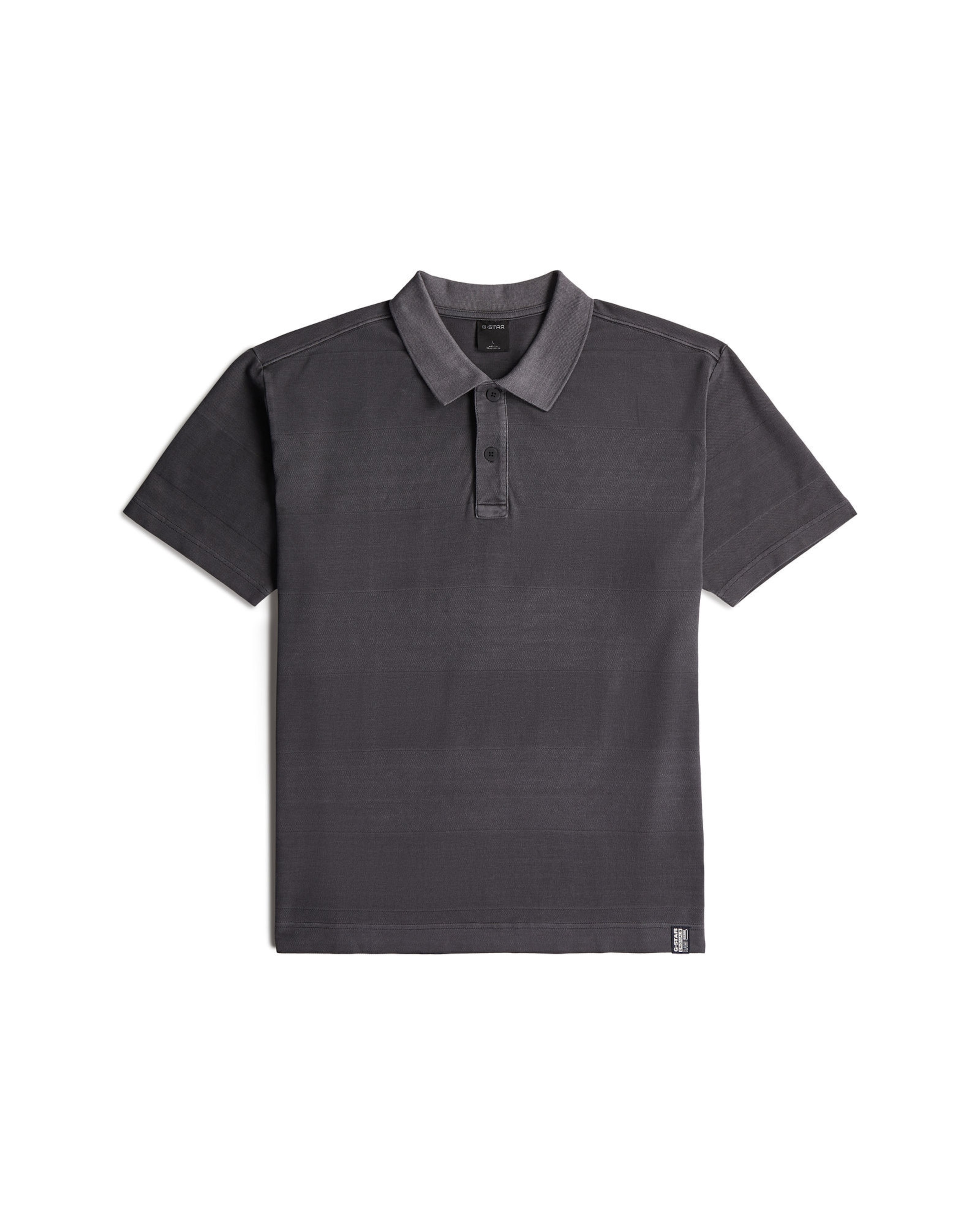 G-STAR Polo - 'Washed Jacquard Relaxed Polo' in Grau: Vorderseite