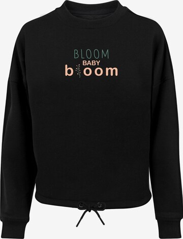 Felpa 'Spring - Bloom baby' di Merchcode in nero: frontale