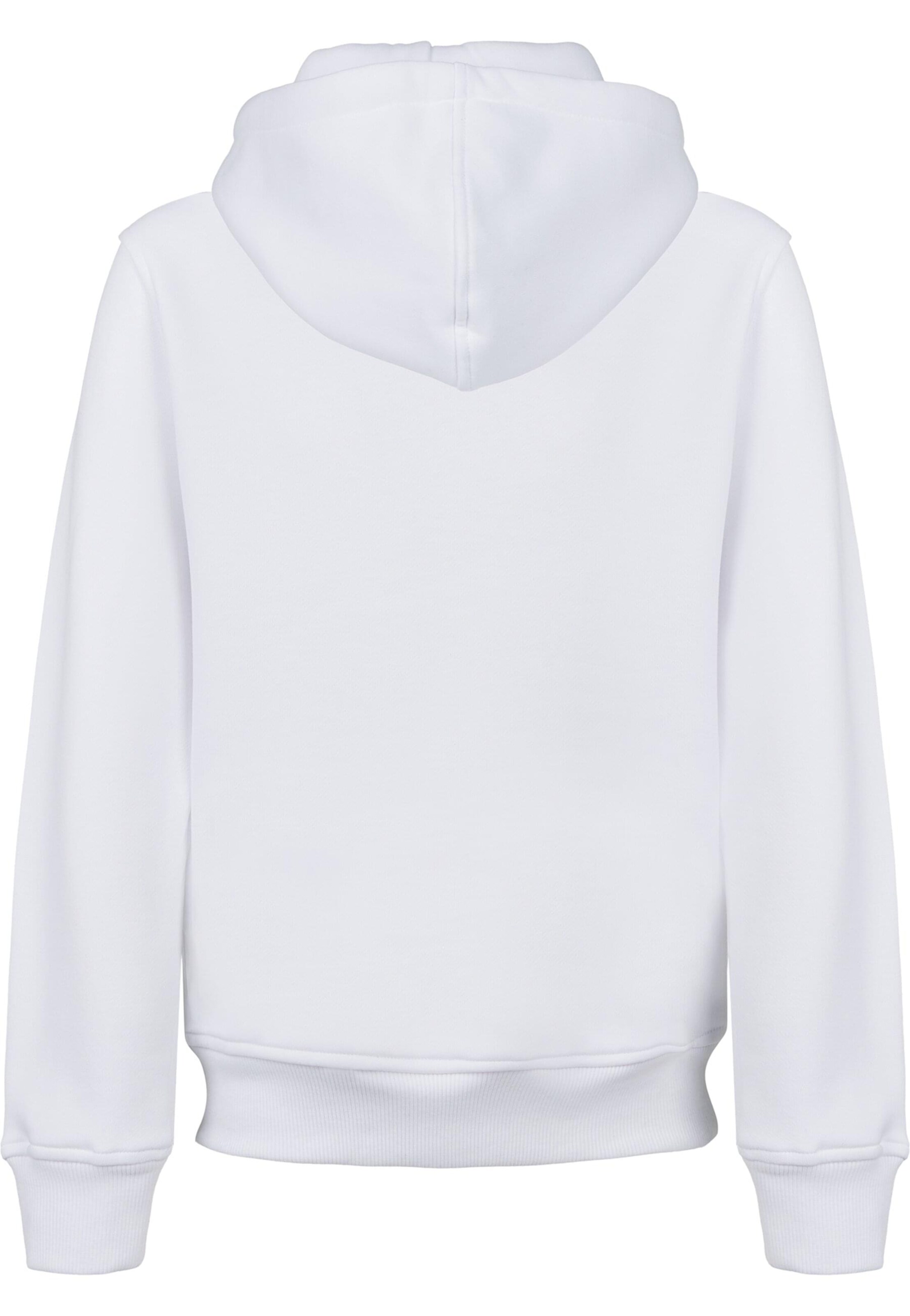 Bluză de molton 'Unfollow' de la Merchcode pe alb