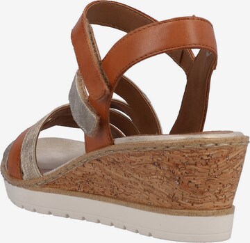 REMONTE Strap Sandals in Brown