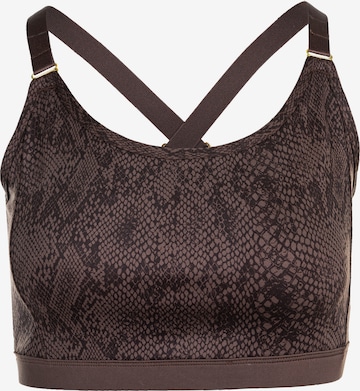 Athlecia Sports Bra 'Ingerill' in Brown: front